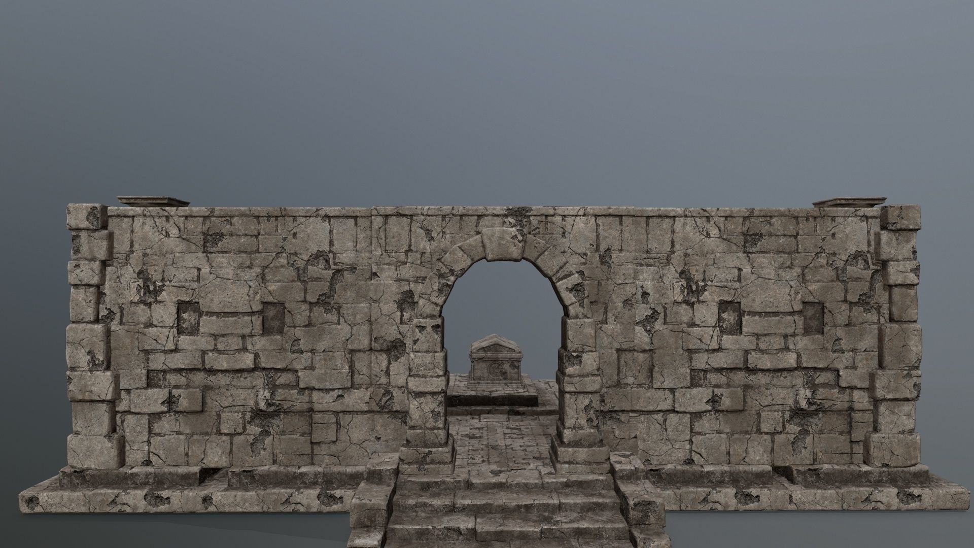 old ruin set 1 Low-poly 3D model_13