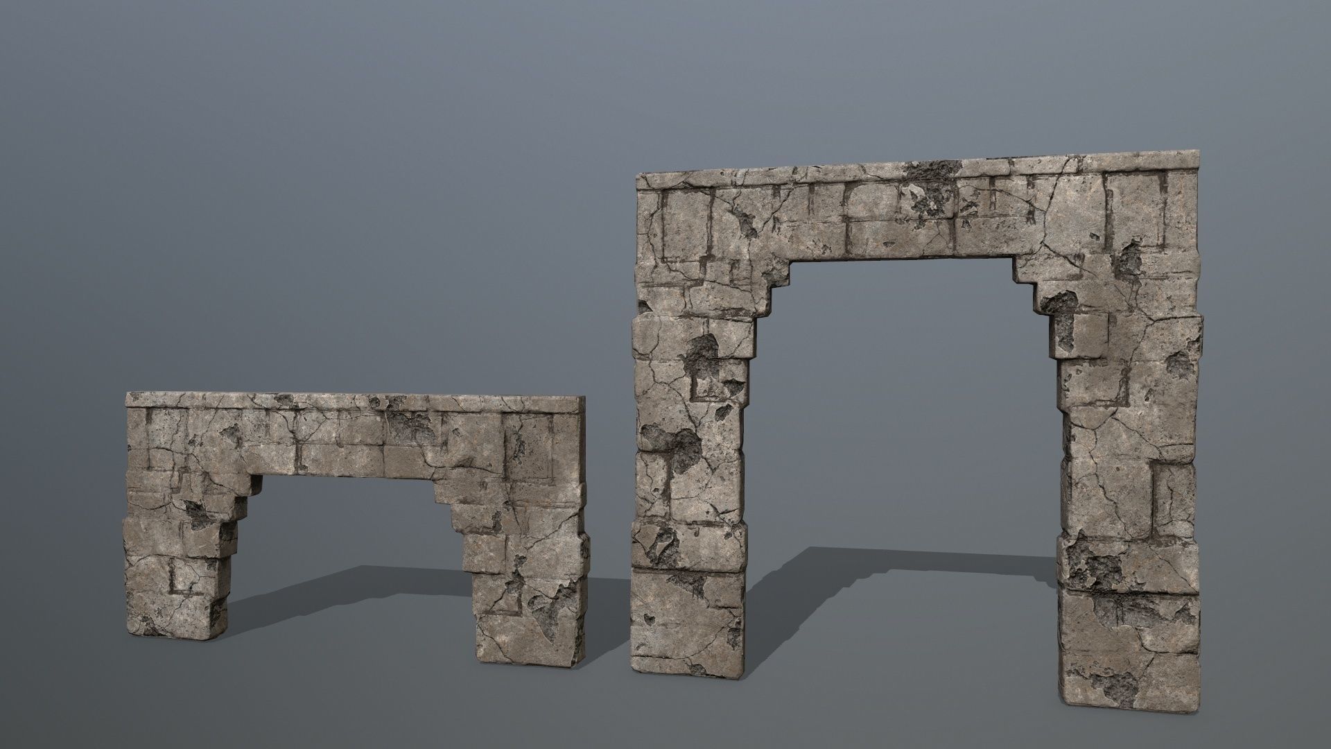 old ruin set 1 Low-poly 3D model_25