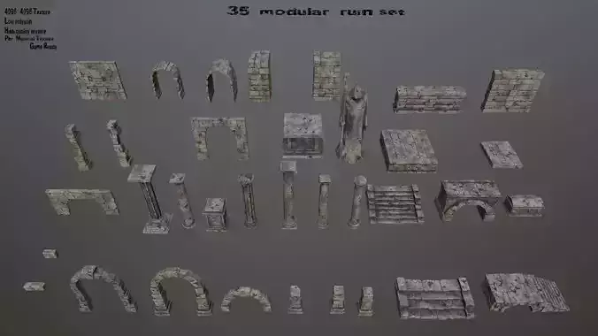 old ruin set 1