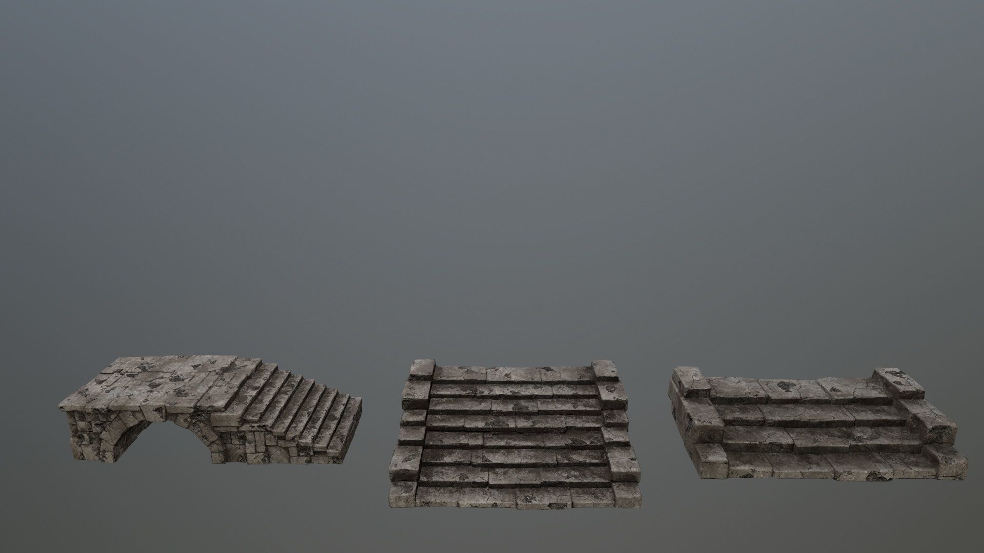old ruin set 1 Low-poly 3D model_4