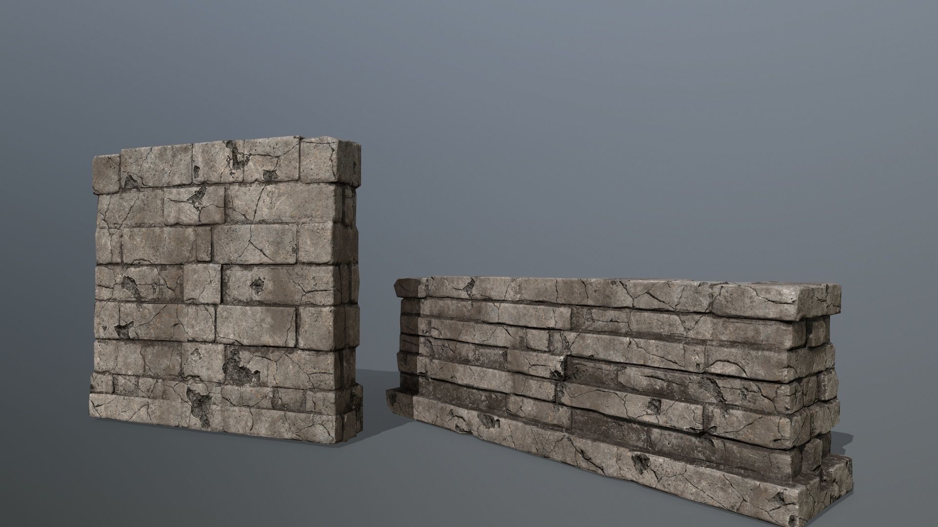 old ruin set 1 Low-poly 3D model_24