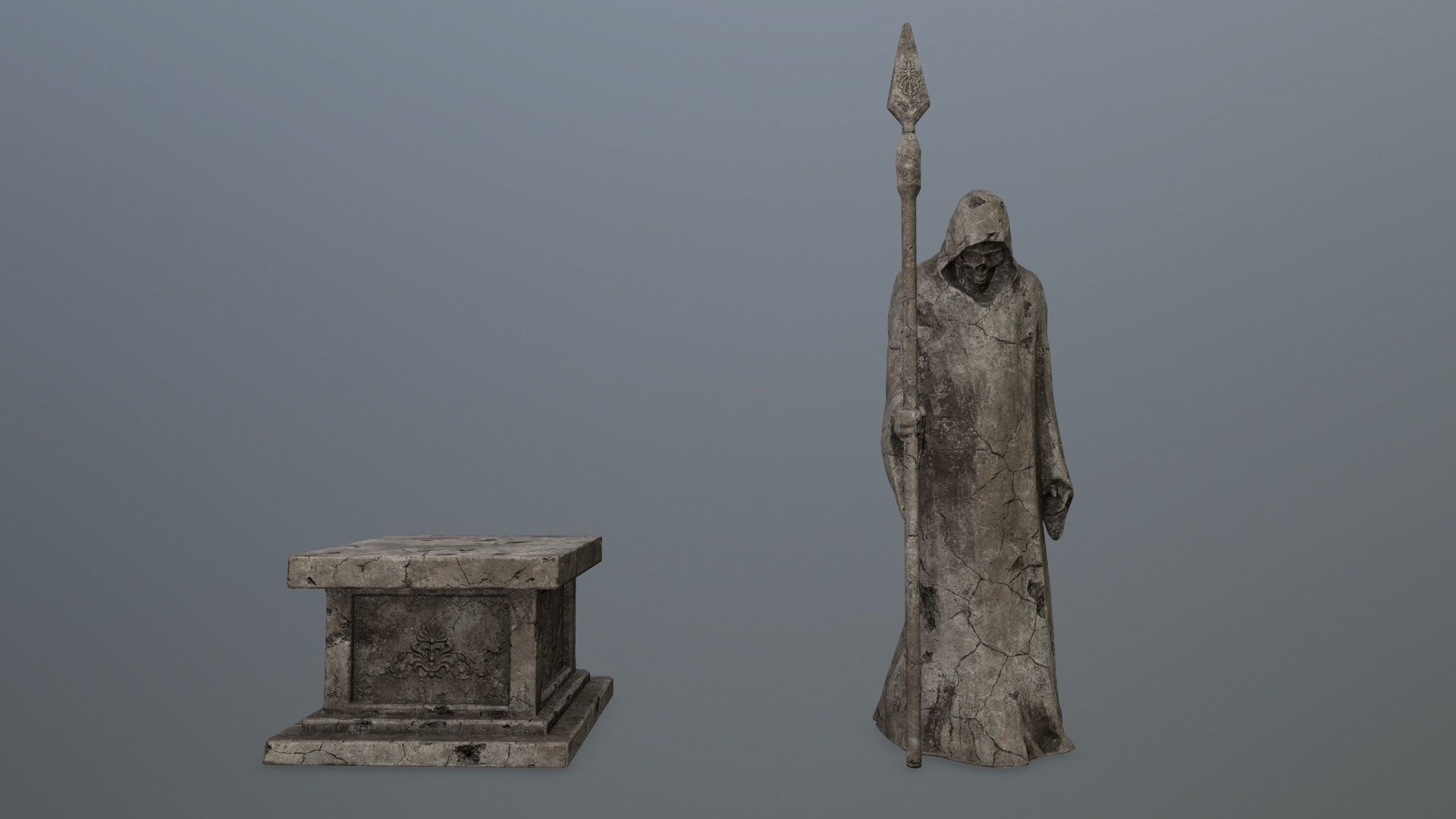 old ruin set 1 Low-poly 3D model_5