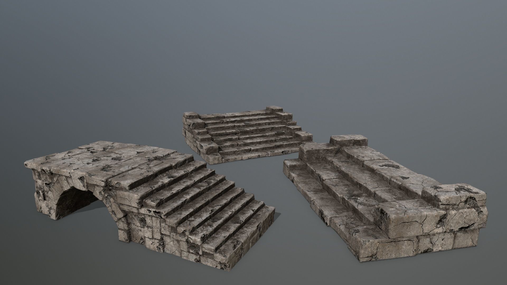 old ruin set 1 Low-poly 3D model_19