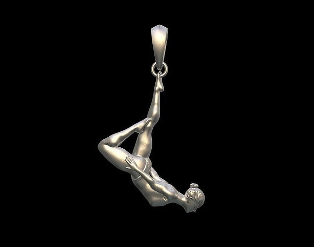 Gymnast Pendant  3D print model