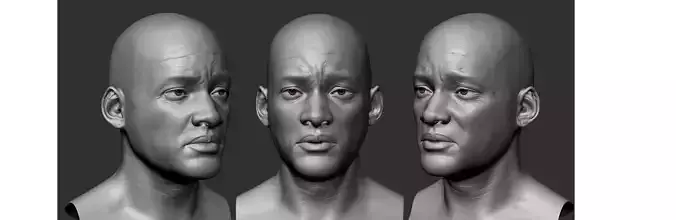 Will Smith 3D head Sculpt 3D model