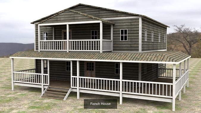 Western Buildings Collection 3D Model Pack 6