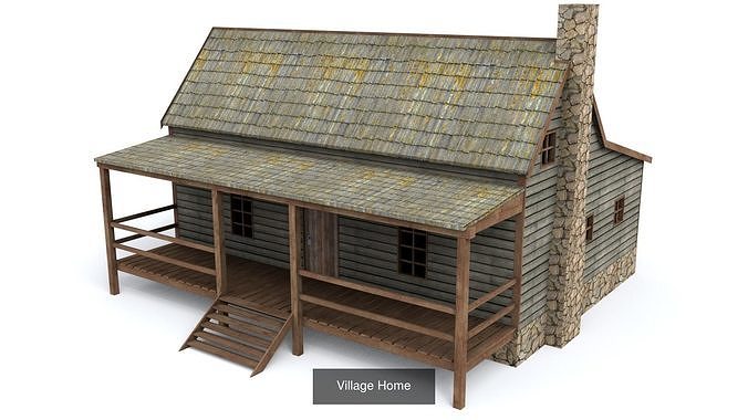 Western Buildings Collection 3D Model Pack 7
