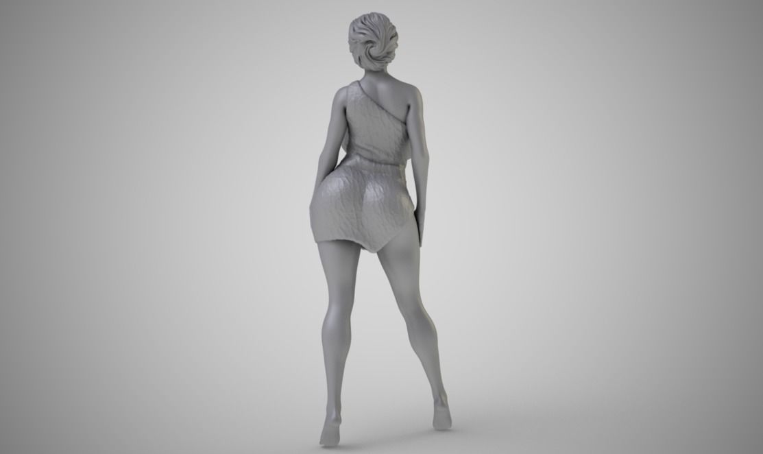 Woman in the Wild 3D print model_1