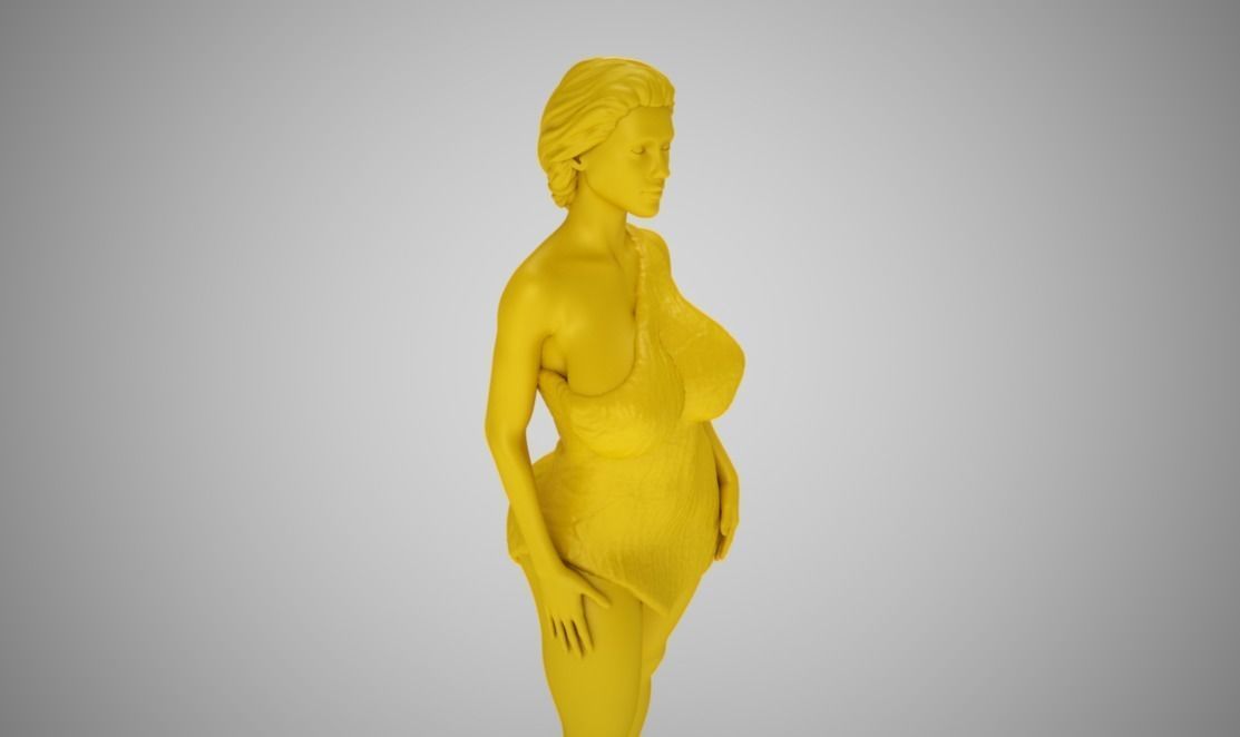 Woman in the Wild 3D print model_7