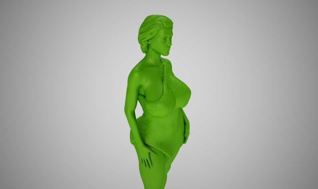 Woman in the Wild 3D print model_8