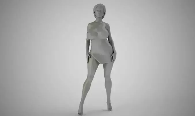 Woman in the Wild 3D print model