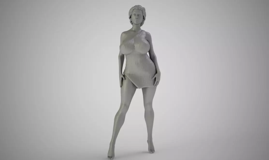 Woman in the Wild 3D print model_0