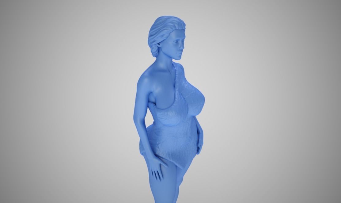 Woman in the Wild 3D print model_5