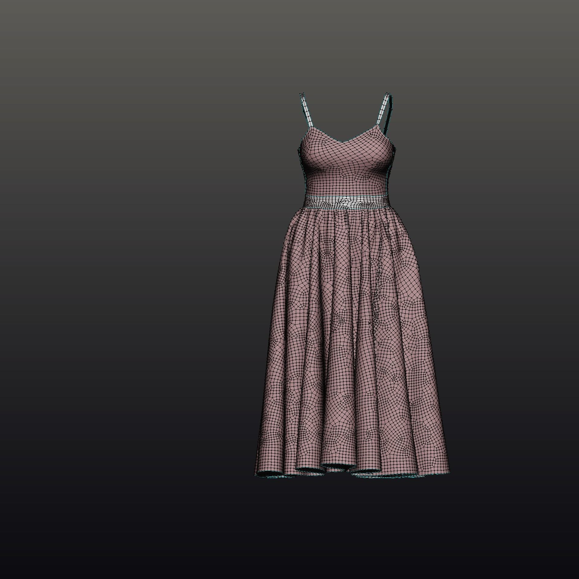 SEQUIN DRESS 3D model_20
