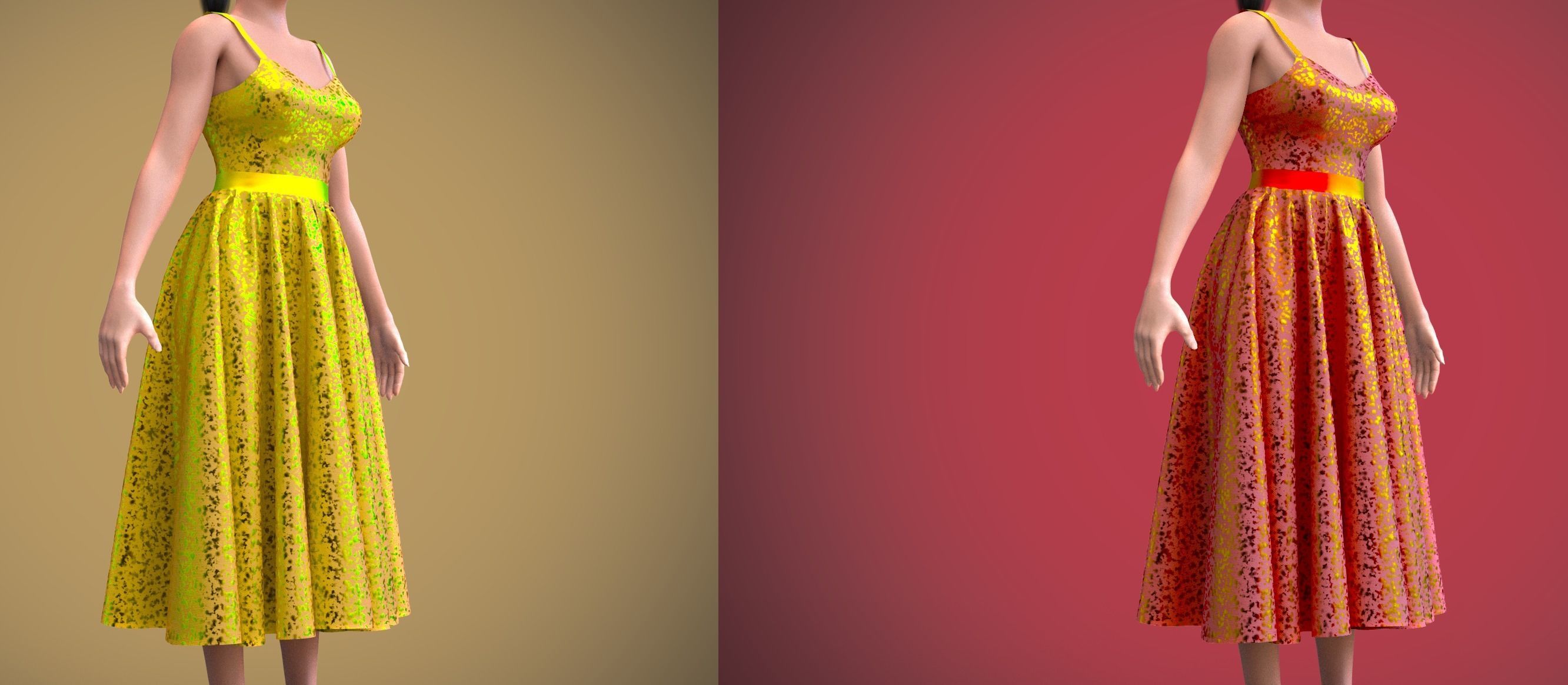 SEQUIN DRESS 3D model_14