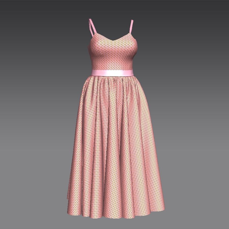 SEQUIN DRESS 3D model_15