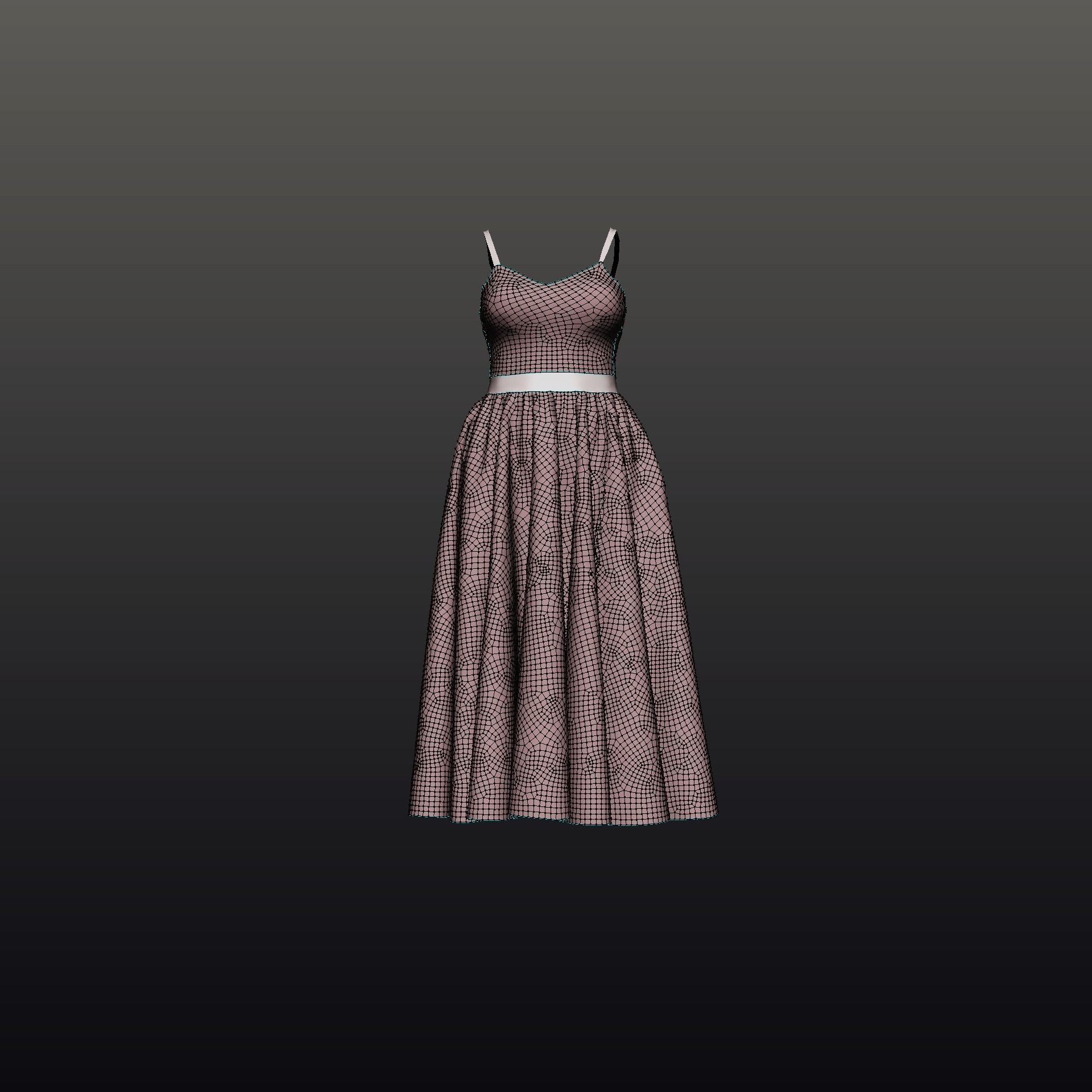 SEQUIN DRESS 3D model_17