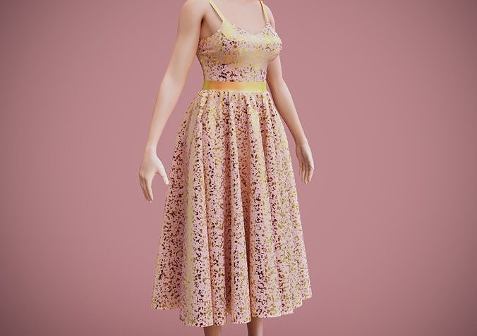 SEQUIN DRESS 3D model