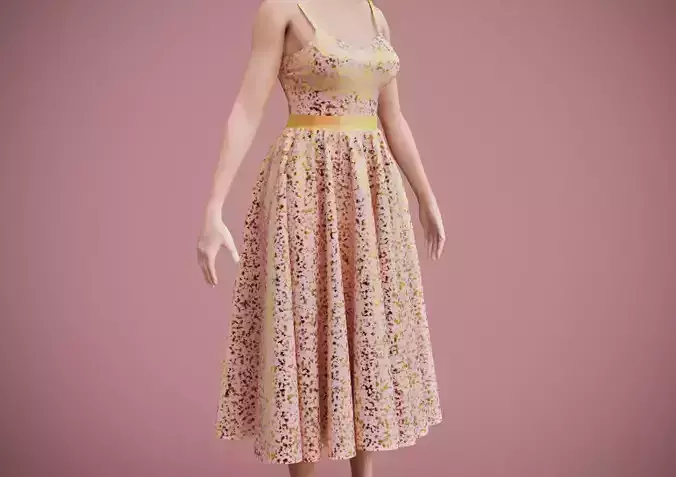 SEQUIN DRESS 3D model