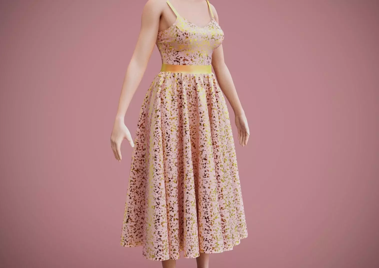 SEQUIN DRESS 3D model_0