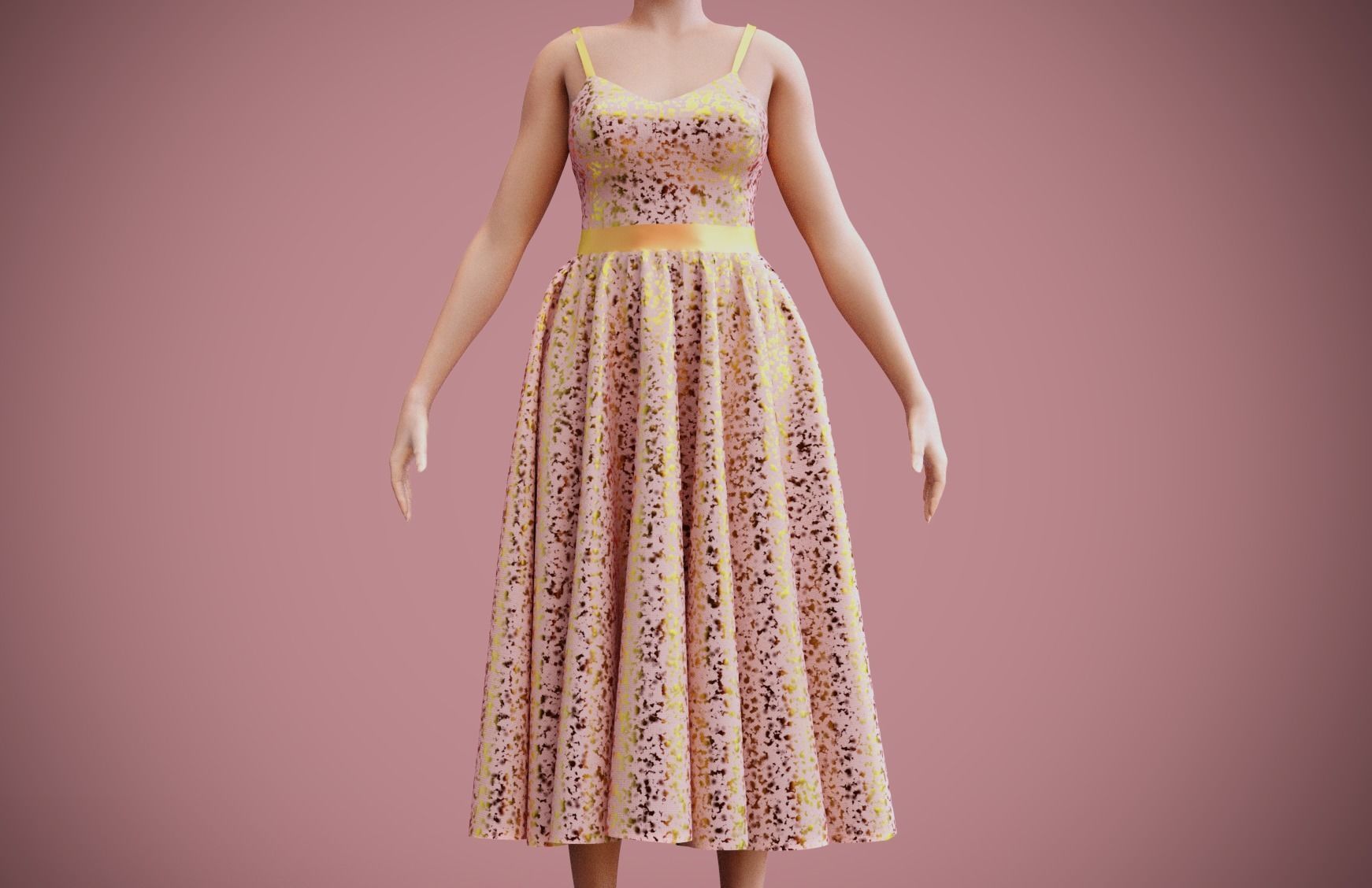 SEQUIN DRESS 3D model_21