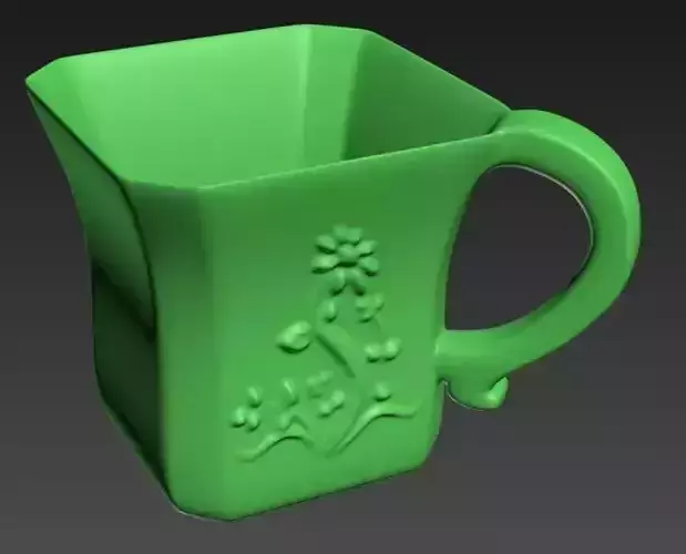 floral mug
