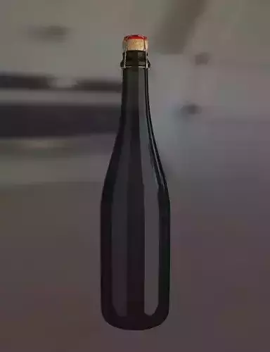 champagne bottle for production 