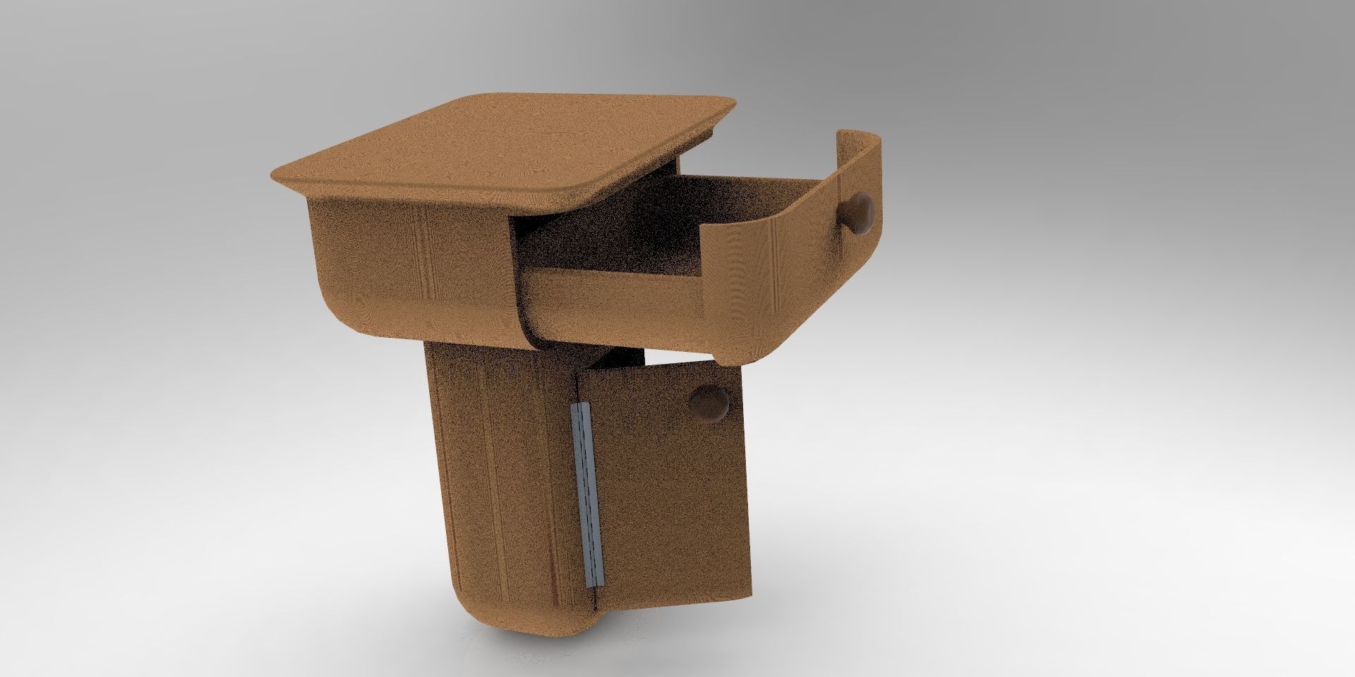 Bed Side Table Unique Design 3D model_4