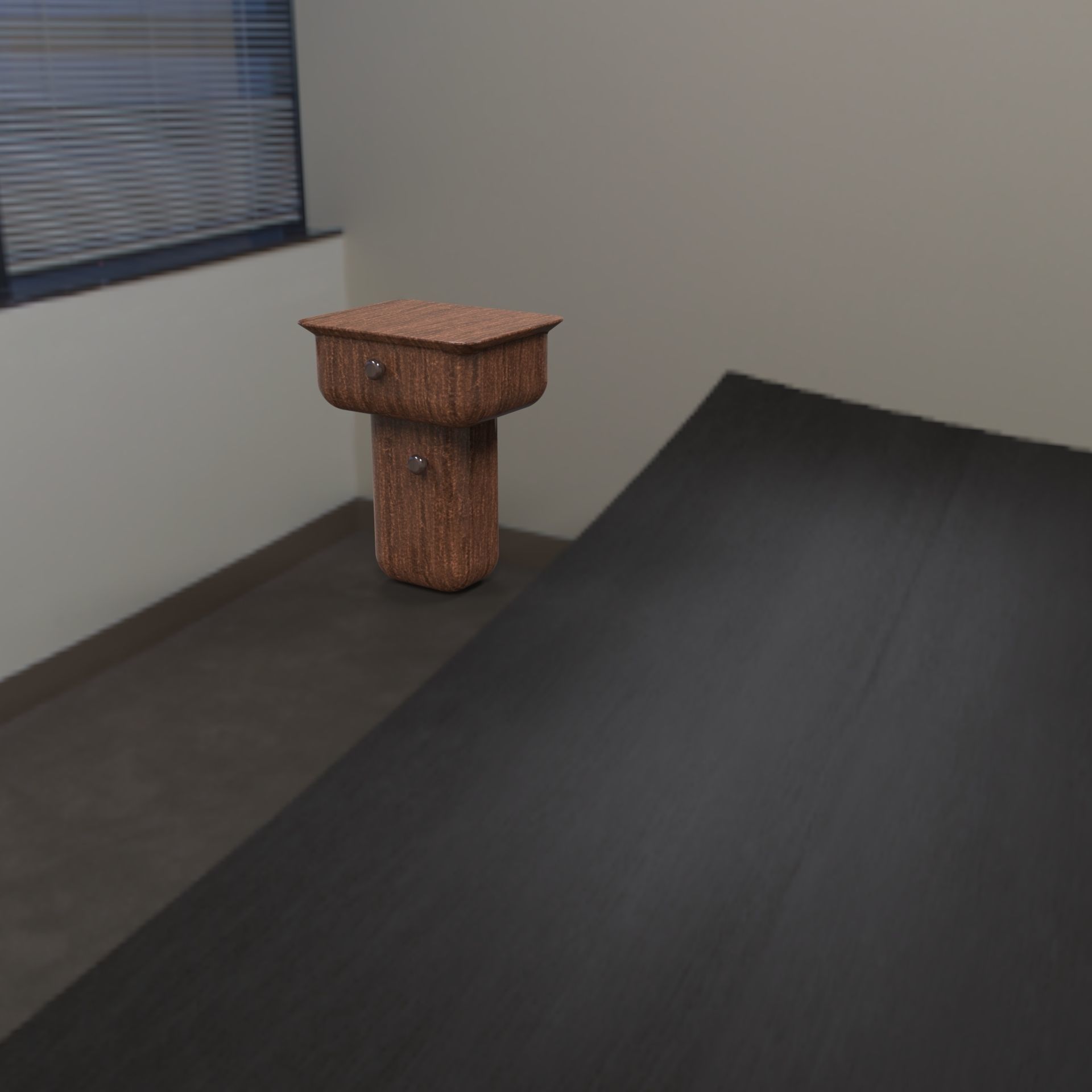 Bed Side Table Unique Design 3D model_1