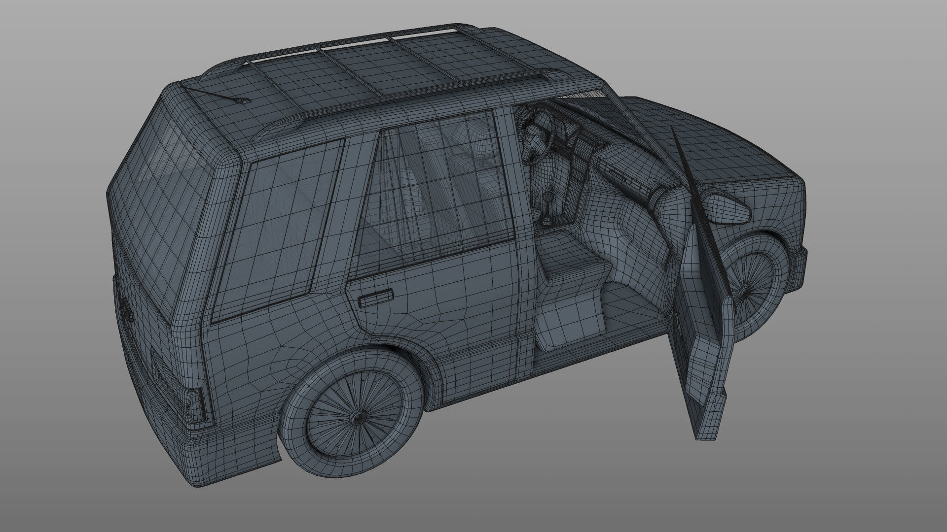 CarToon Basic Car Wagon 3D model_6