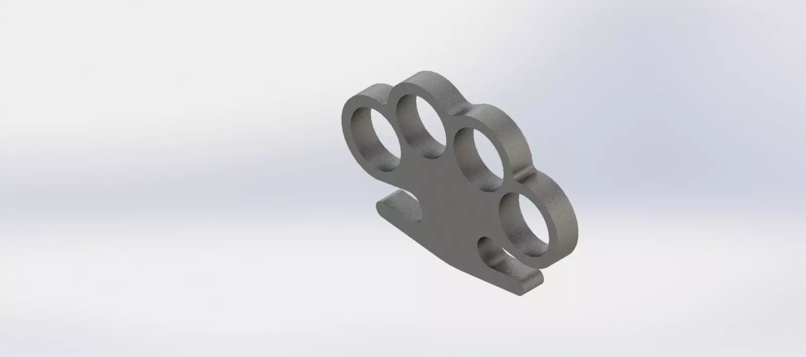Brass knuckles 3D print model_0