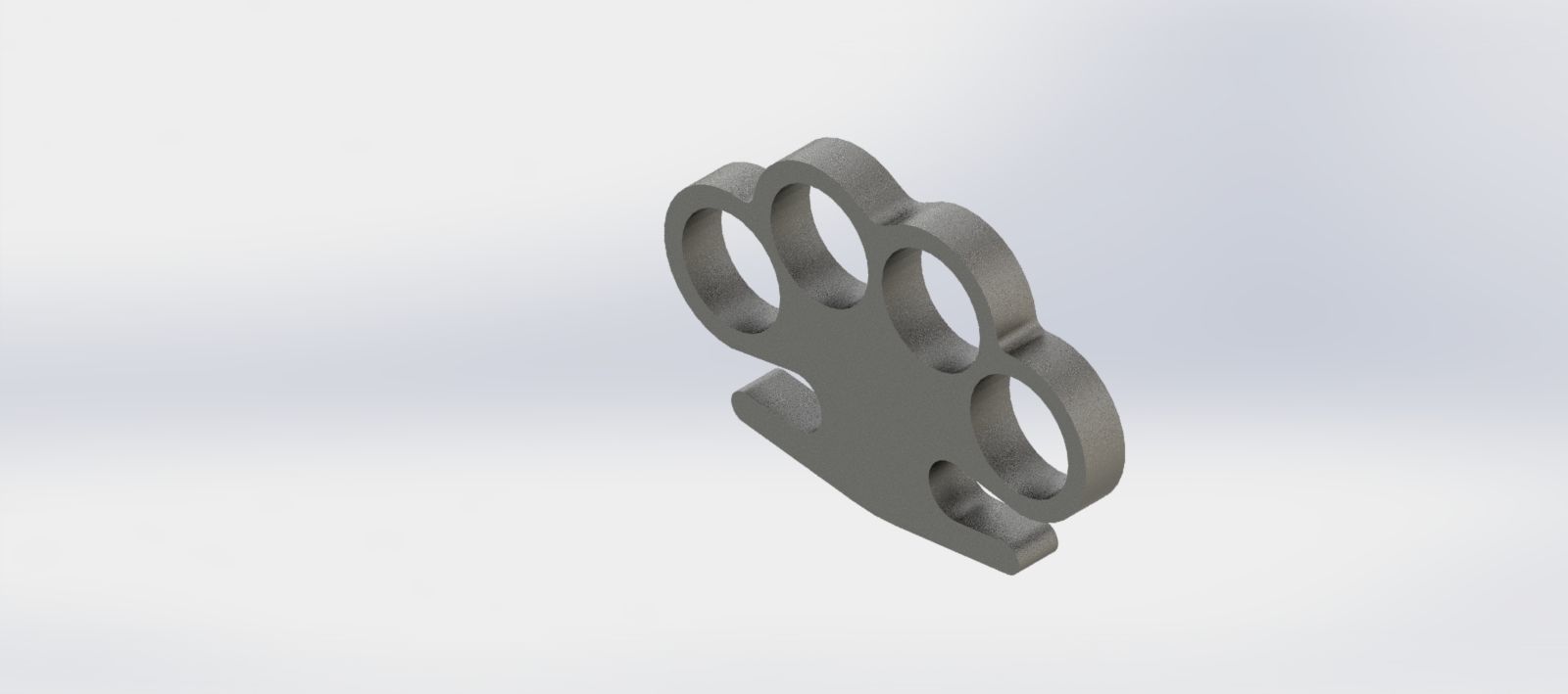 Brass knuckles 3D model 3D printable CGTrader