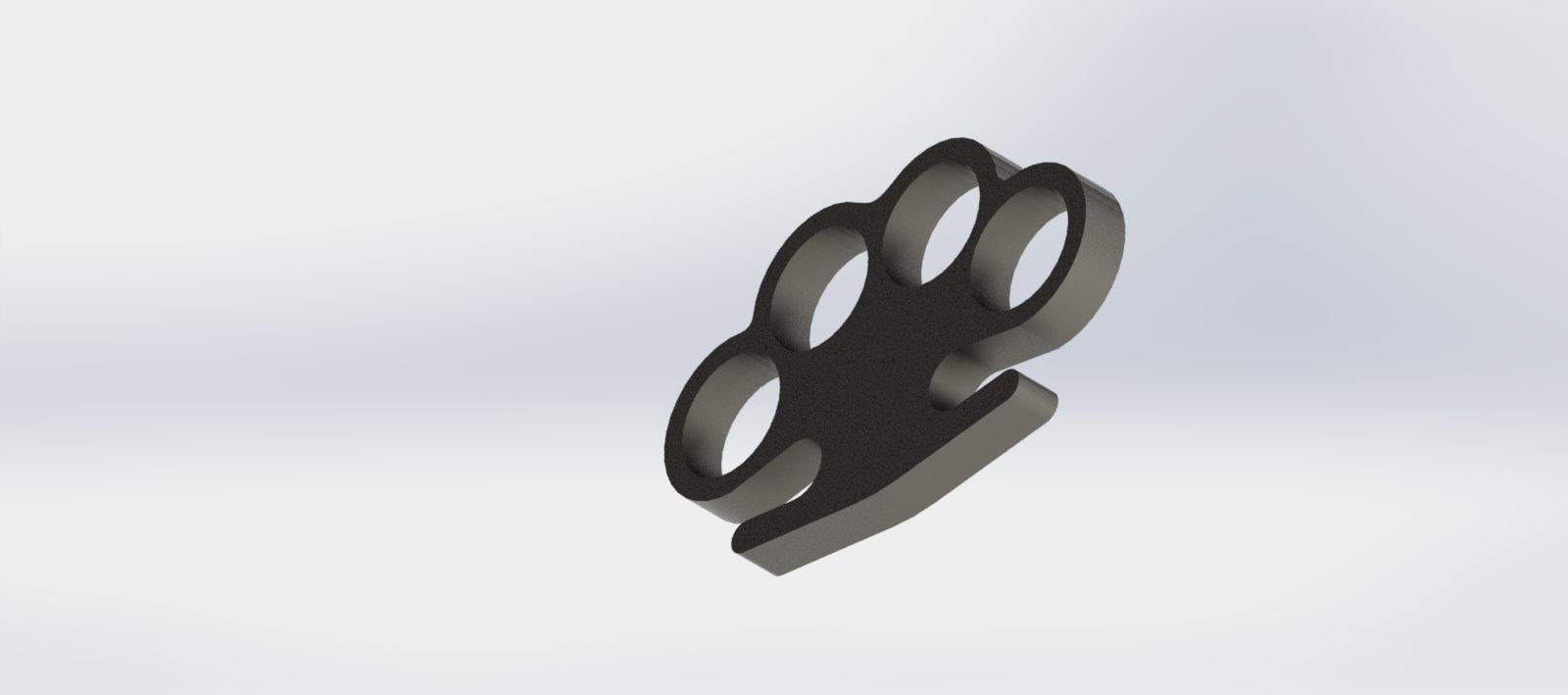 Brass knuckles 3D model 3D printable CGTrader