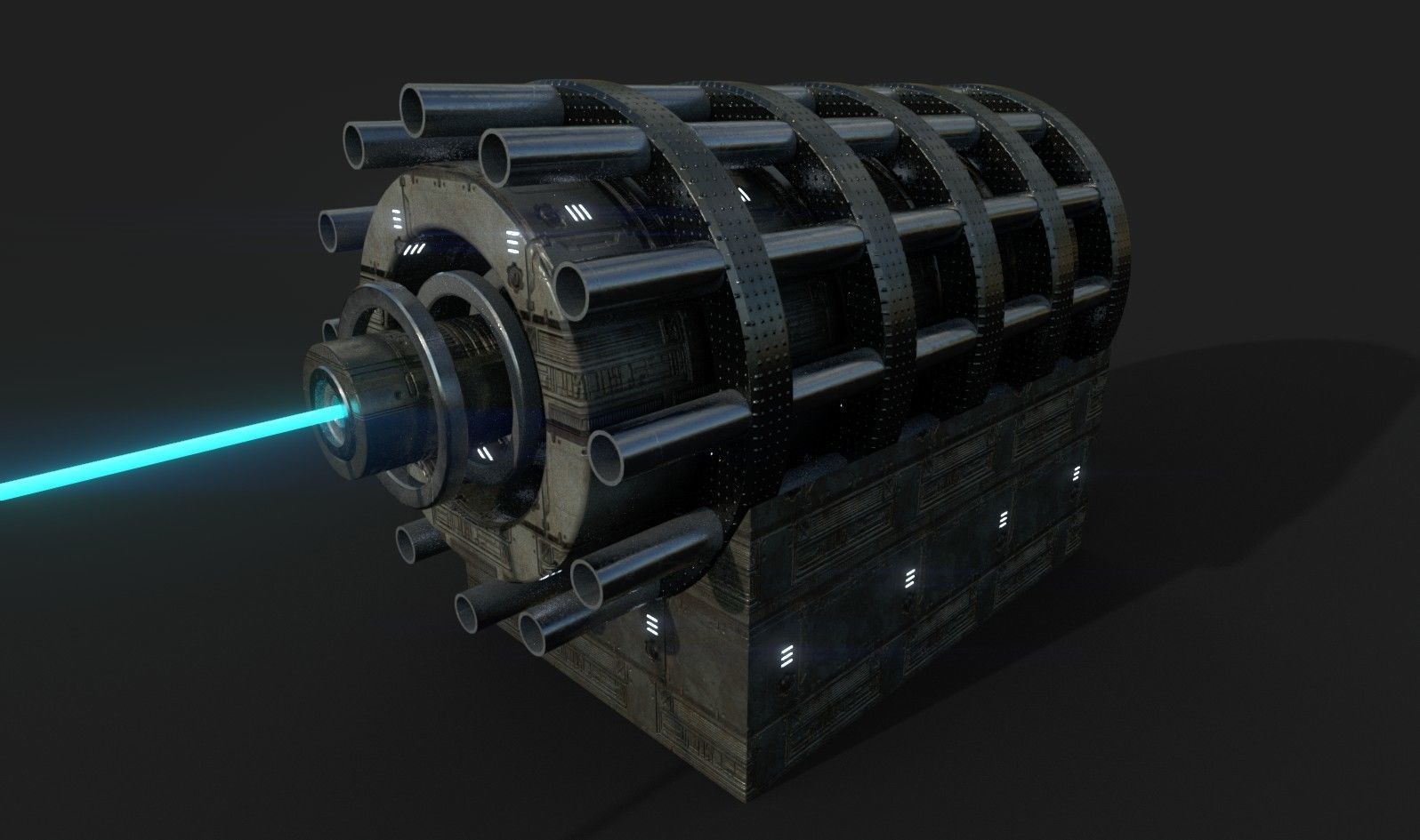 lazer gun Low-poly 3D model_2