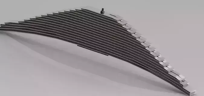 Durable Clip-Less Leaf Spring for Heavy Vehicles