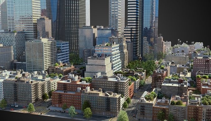 City S5 3D model 3