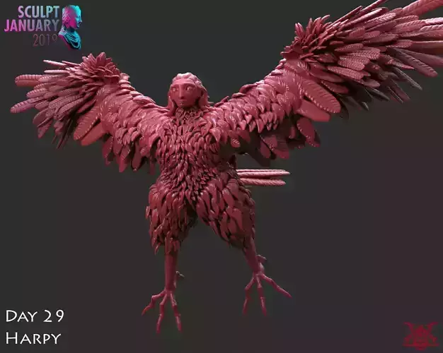 Harpy Timelapse and Model 3D print model