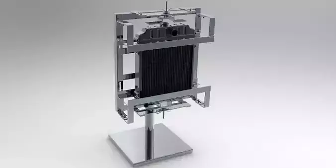 Efficient Tank Soldering Jig for Radiator Precision Low-poly 3D model
