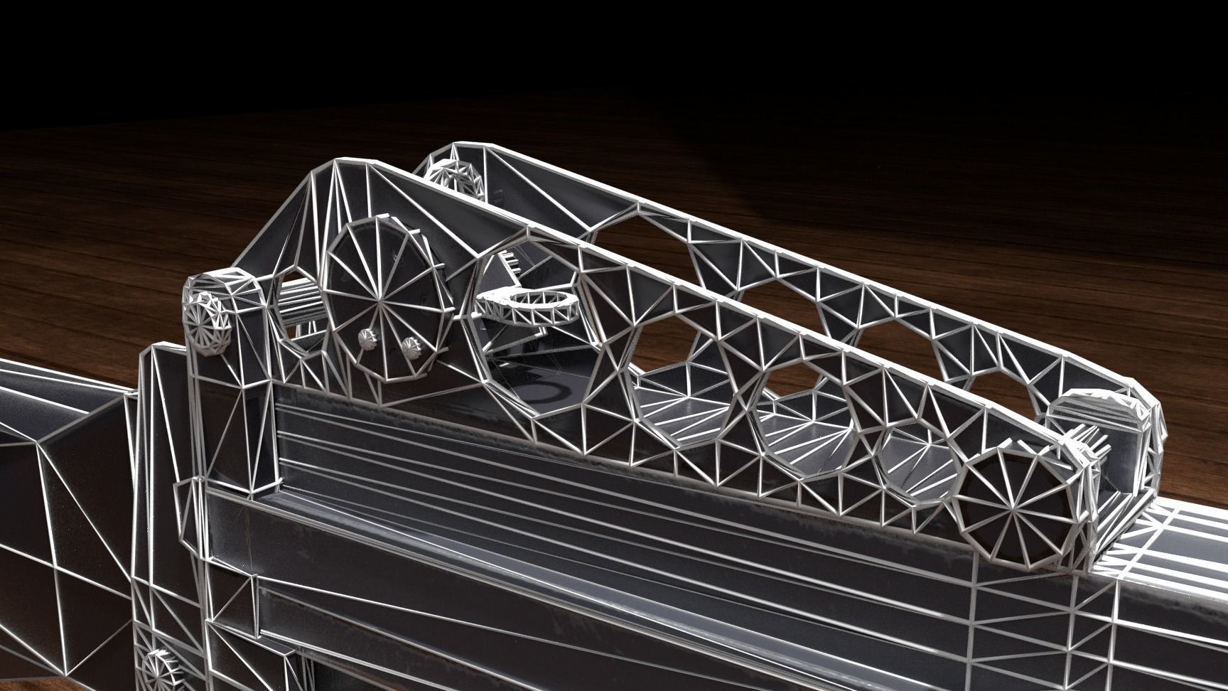 Stoner 63 ar Low-poly 3D model_11