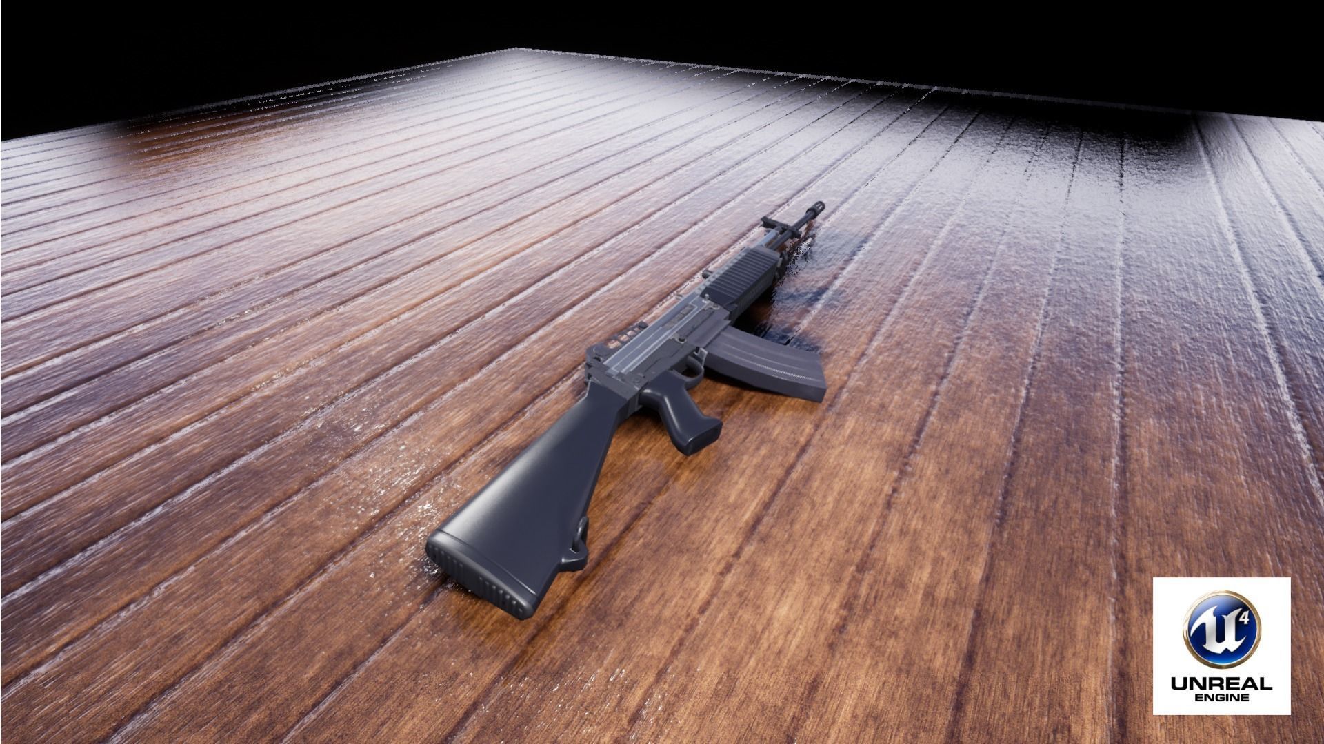 Stoner 63 ar Low-poly 3D model_22