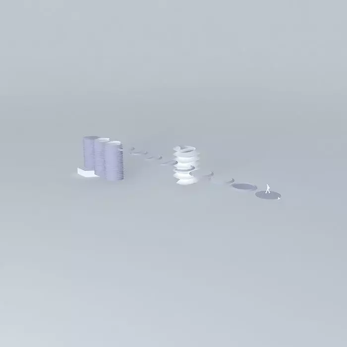 Threaded Bolt Free 3D model_0