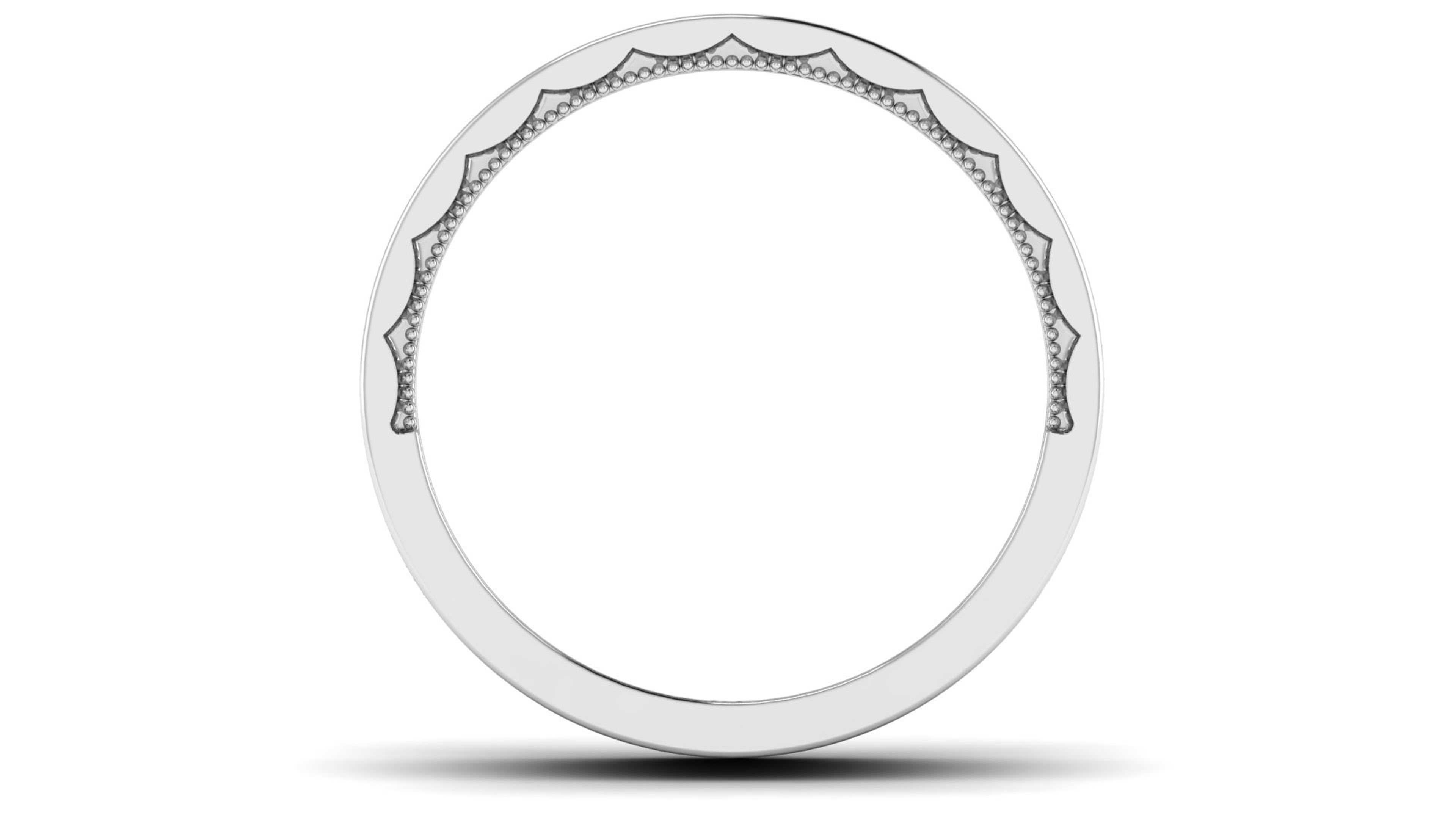 Ring 3dm stl render detail 3D print model oval wedding band gold 3D print model_2