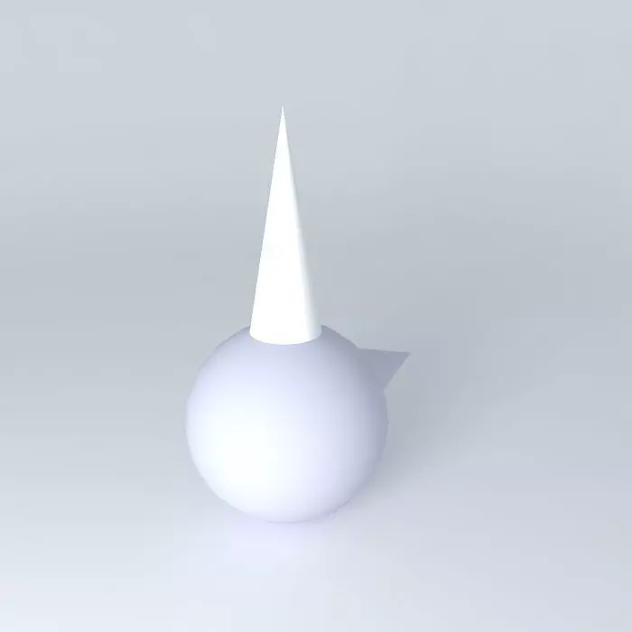Snowman's Head Free 3D model_0