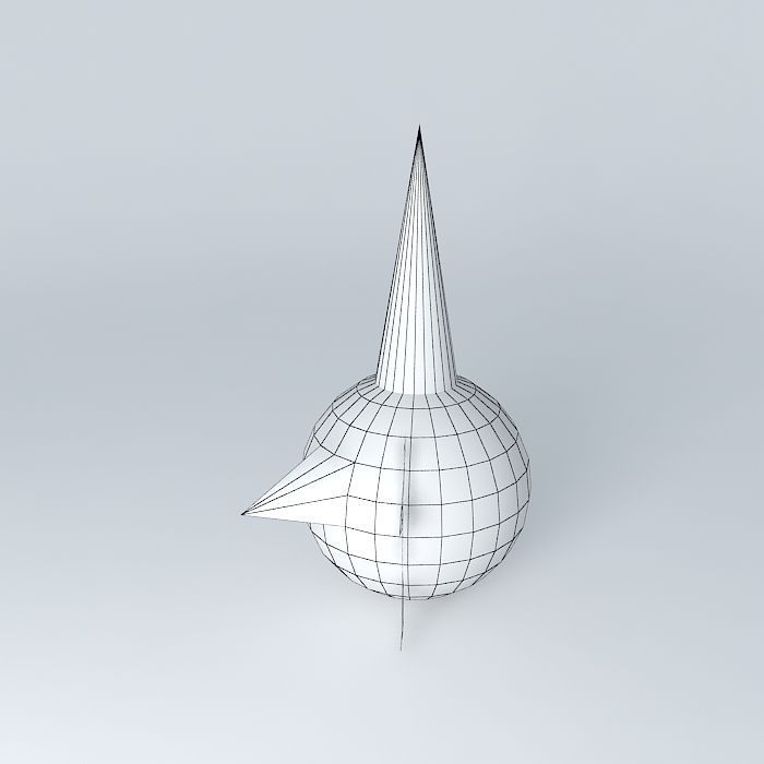 Snowman's Head Free 3D model_4