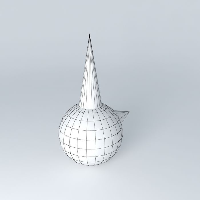 Snowman's Head Free 3D model_3