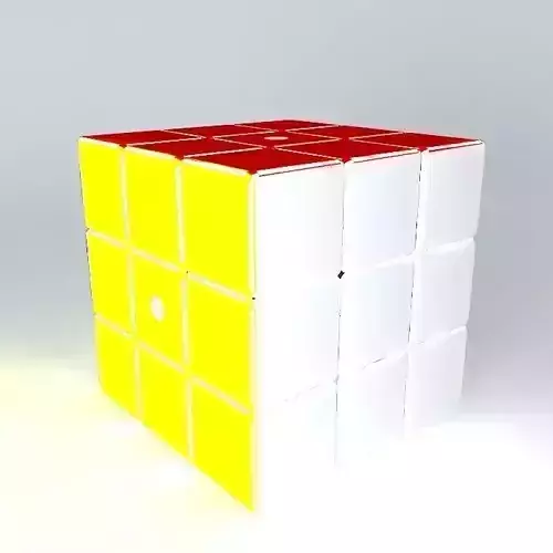 rubix cube sample with rounded edges  corners Free 3D model