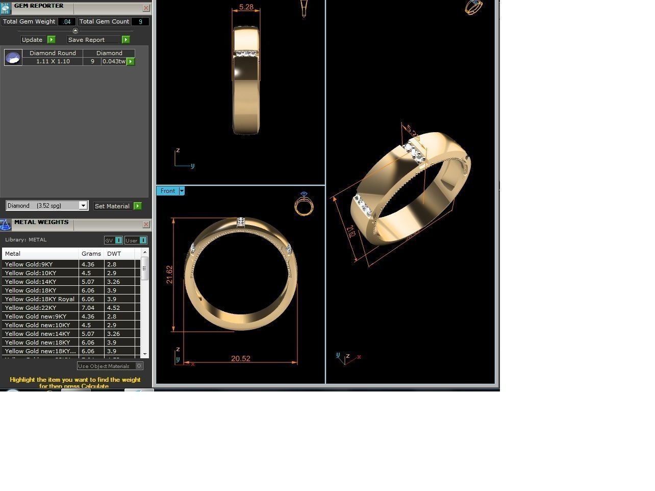 Ring 3dm stl render detail 3D print model oval shaped wedding... 3D print model_4