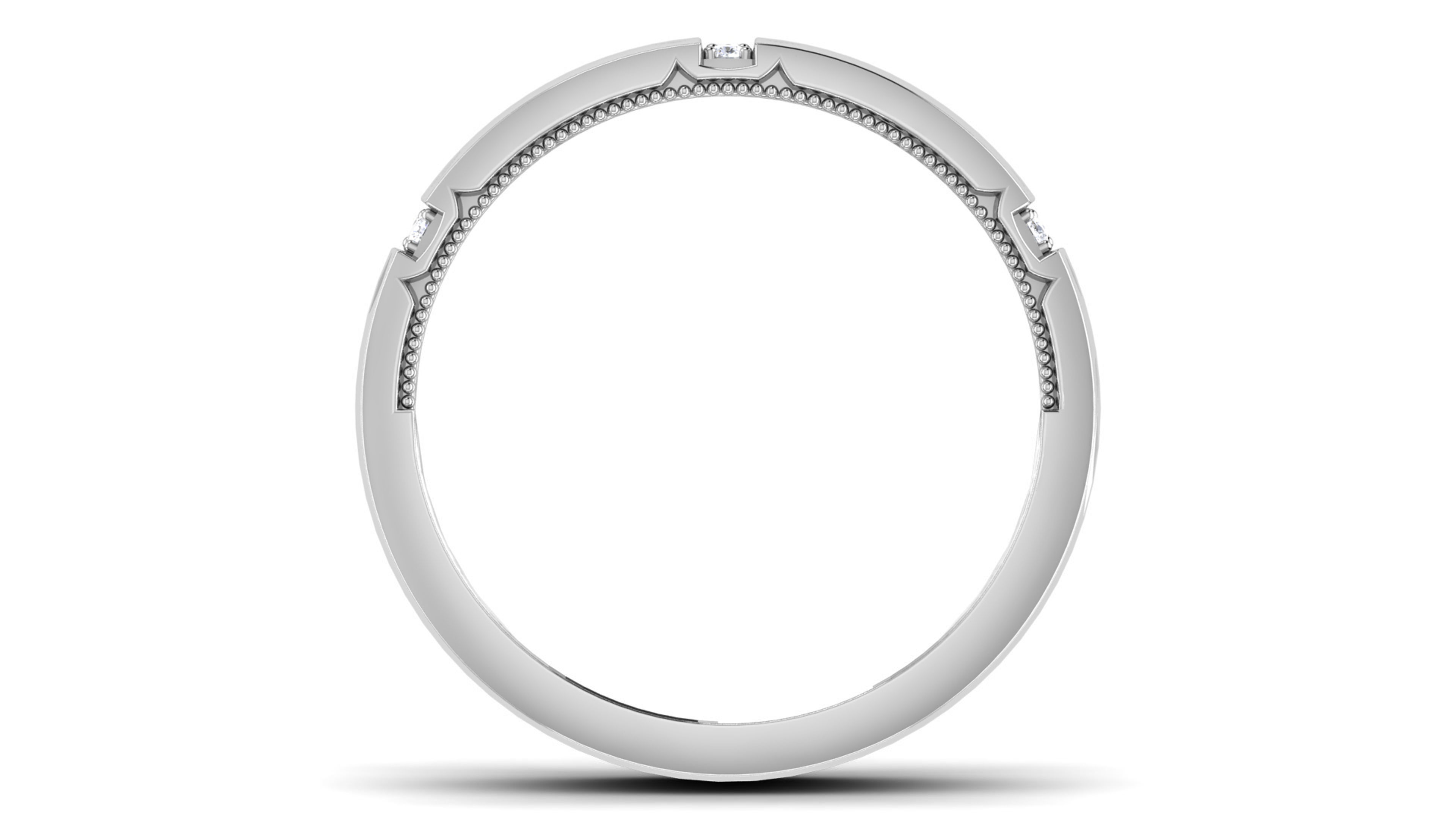 Ring 3dm stl render detail 3D print model oval shaped wedding... 3D print model_1