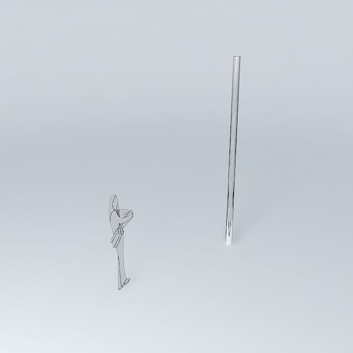 squared pipe Free 3D model_3