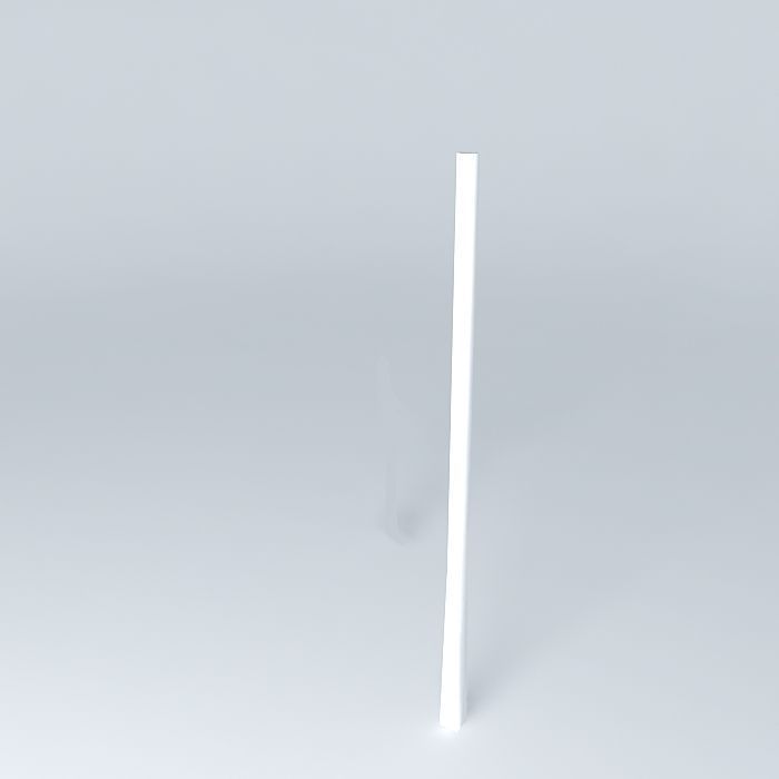 squared pipe Free 3D model_2